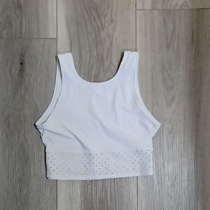 Lululemon Athletica White Crop Top